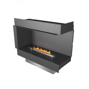 Planika Forma Right Corner Fireplace with Prime Fire Burner
