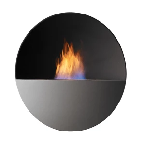 Safretti Prometheus RG - Black bio fireplace for wall mounting 
