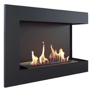Corner bio fireplace 70 cm