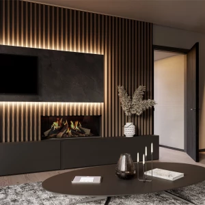 DRU Virtuo 100 Evolve - Electric fireplace with ultra-realistic flames