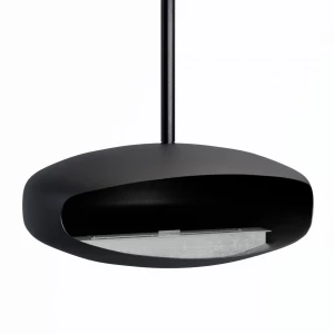 Hein & Haugaard UFO-80 ceiling-mounted bioethanol fireplace in a black finish