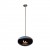 Ceiing-mounted bioethanol fireplace Cocoon Aeris Black with steel mounting rod