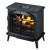 Water fireplace Stockbridge in black