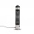 Silver under table patio heater