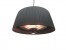Hanging patio heater with lampshade