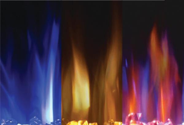 Flame colours for Napoleon electric fireplaces